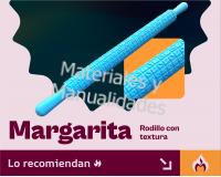 Rodillo margarita asterisco para Fondant y Porcelana Fría